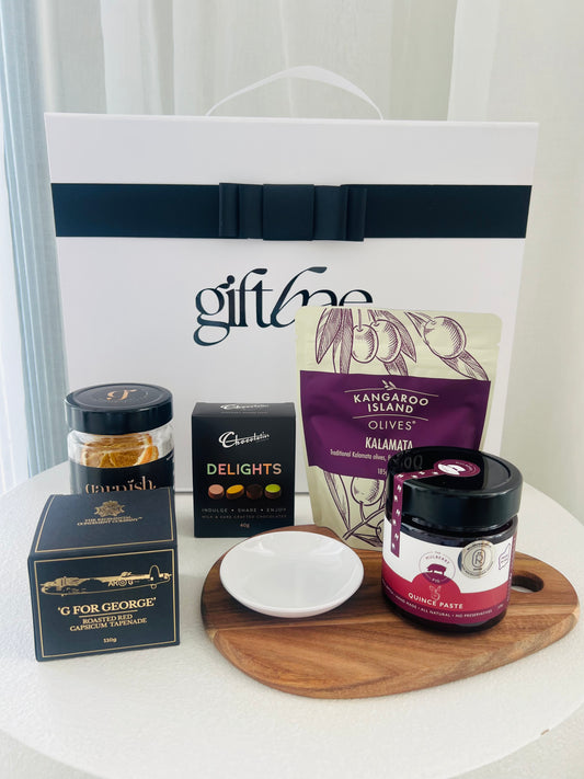 Savor & Spread Gift Box | Luxury gift hampers Australia – beautifully curated gourmet hampers, wine gift boxes, and pamper hampers for all budgets. Perfect for birthdays, anniversaries, corporate gifts & special occasions. Gift Bae offers Perth same-day delivery & Australia-wide shipping. Shop the best gift hampers online today!