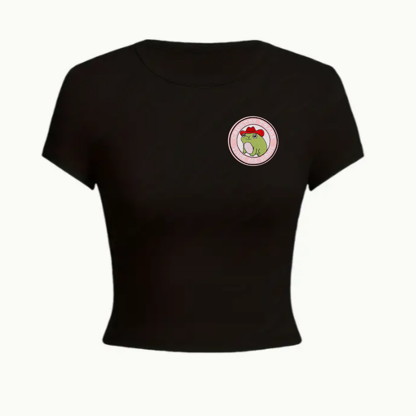 Women's Baby Tee - COUNTRY TOAD Embroidered