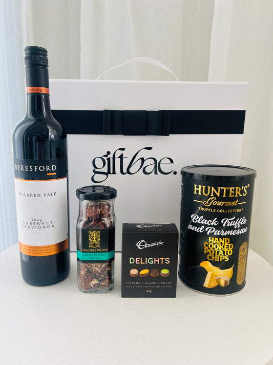 | Luxury gift hampers Australia – beautifully curated gourmet hampers, wine gift boxes, and pamper hampers for all budgets. Perfect for birthdays, anniversaries, corporate gifts & special occasions. Gift Bae offers Perth same-day delivery & Australia-wide shipping. Shop the best gift hampers online today!