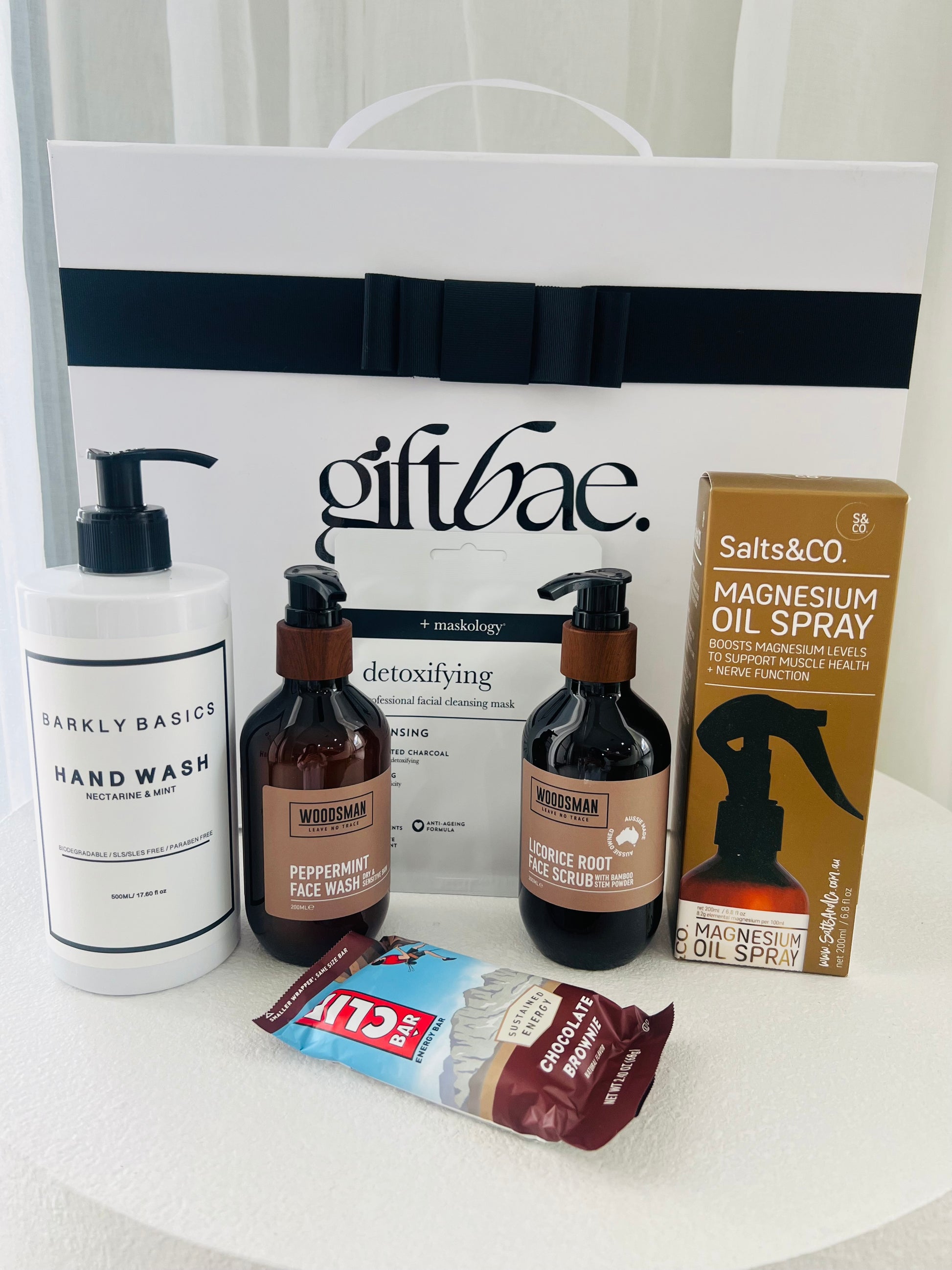 Gift box with mens skincare products | Luxury gift hampers Australia – beautifully curated gourmet hampers, wine gift boxes, and pamper hampers for all budgets. Perfect for birthdays, anniversaries, corporate gifts & special occasions. Gift Bae offers Perth same-day delivery & Australia-wide shipping. Shop the best gift hampers online today!