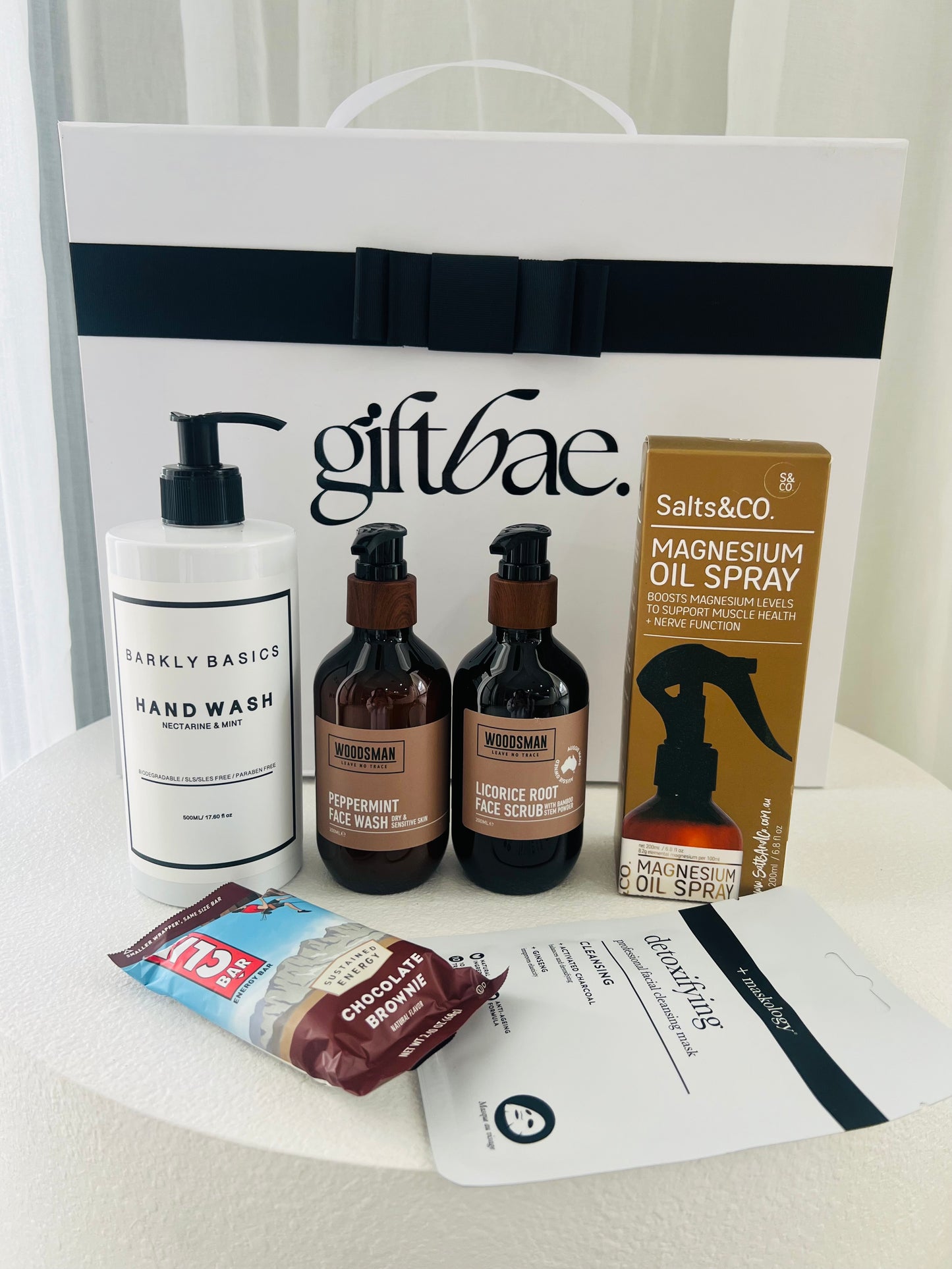 Gift box with mens skincare products | Luxury gift hampers Australia – beautifully curated gourmet hampers, wine gift boxes, and pamper hampers for all budgets. Perfect for birthdays, anniversaries, corporate gifts & special occasions. Gift Bae offers Perth same-day delivery & Australia-wide shipping. Shop the best gift hampers online today!