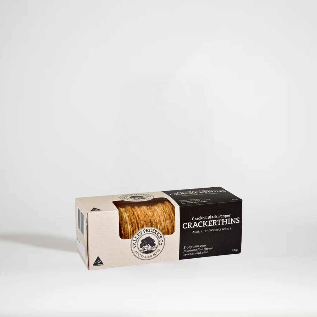 Valley Produce Co Cracked Black Pepper Crackerthins